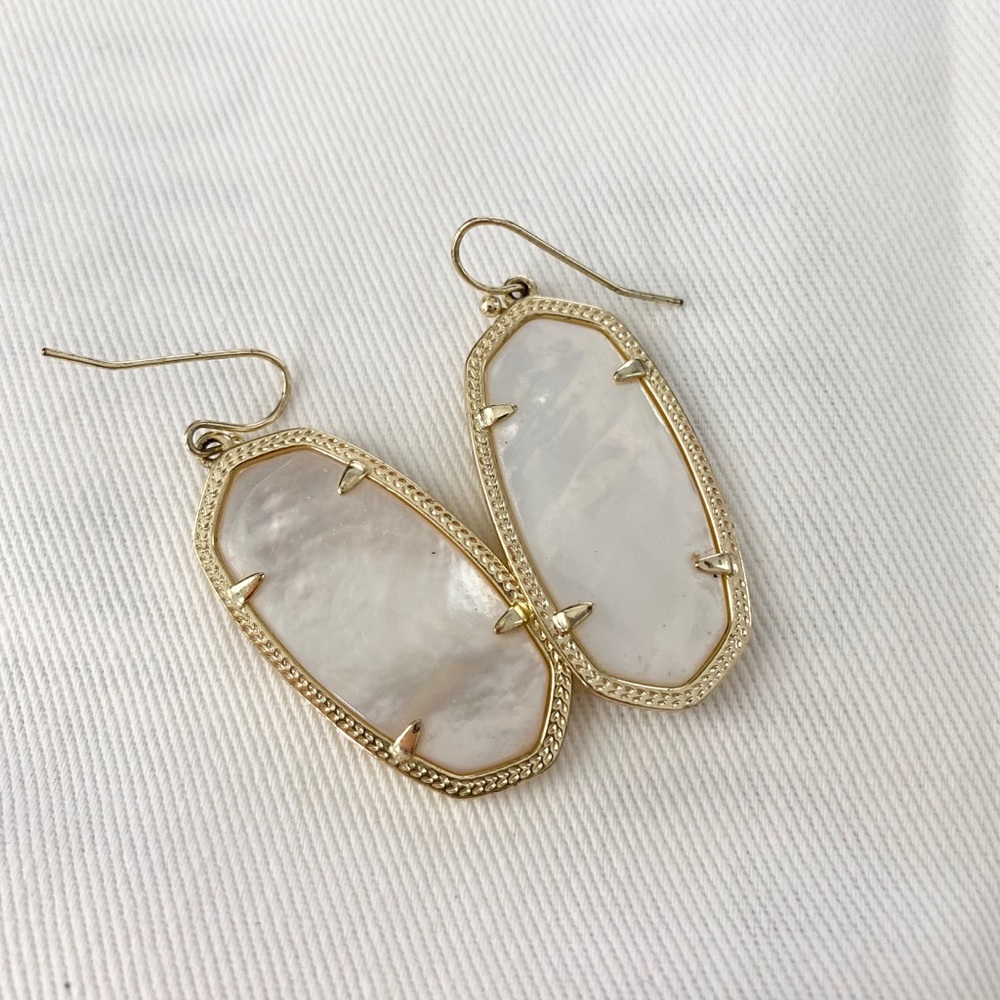 Kendra Scott | Elle Gold Drop Earrings In Pearl